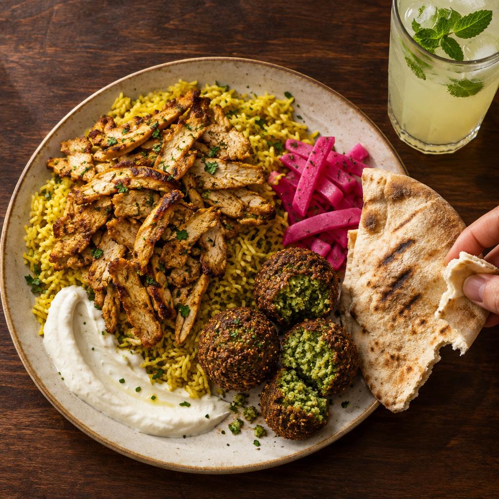 Example post image for a shawarma and falafel grill in Anaheim, CA