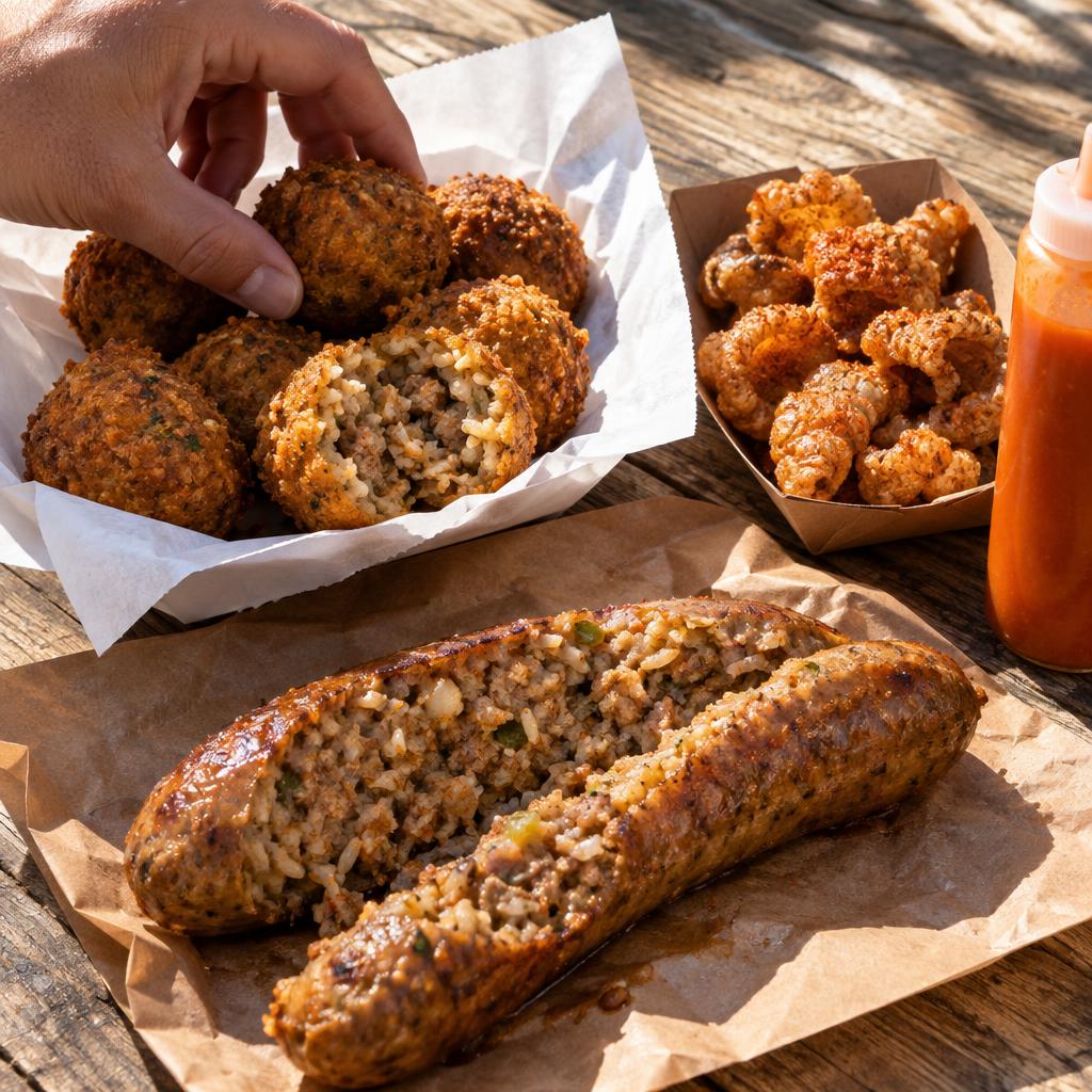 Example post image for a boudin and cracklin shop