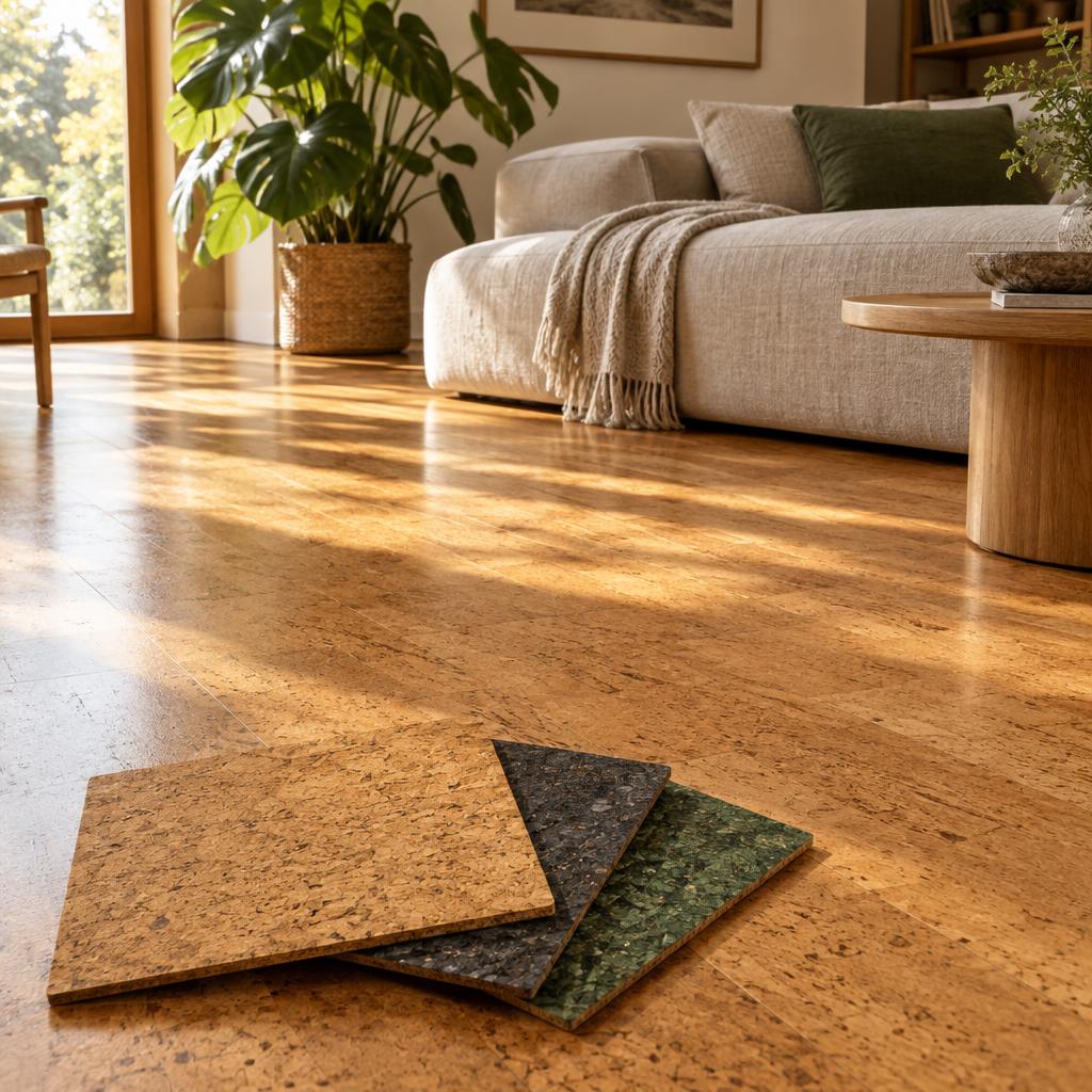 Example post image for a cork flooring sample library in Bay Area, CA