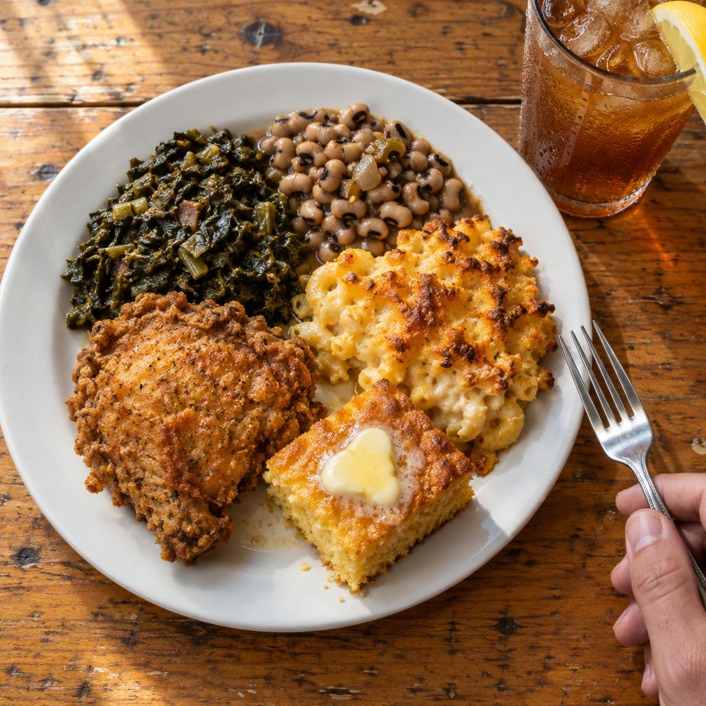 Example post image for a meat-and-three restaurant in Birmingham, AL
