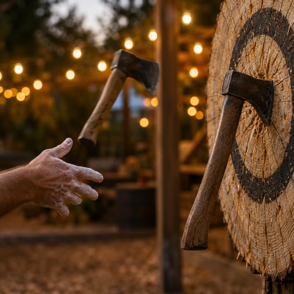 Example post image for a axe throwing venue in Cedar Rapids, IA