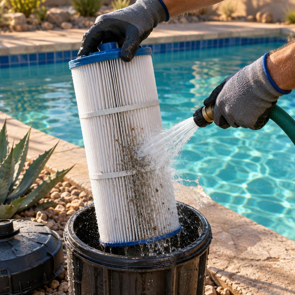 Example post image for a pool cleaning service in Chandler, AZ