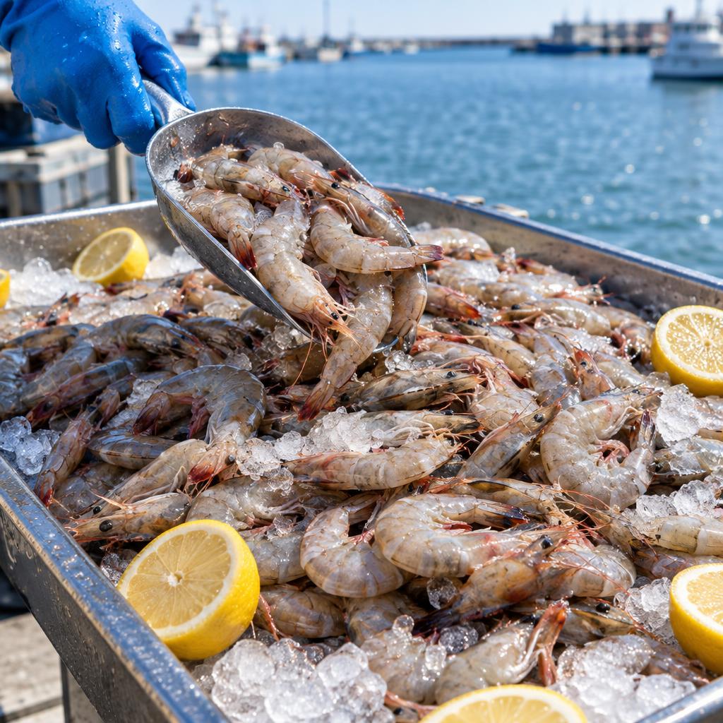 Example post image for a gulf shrimp and seafood market