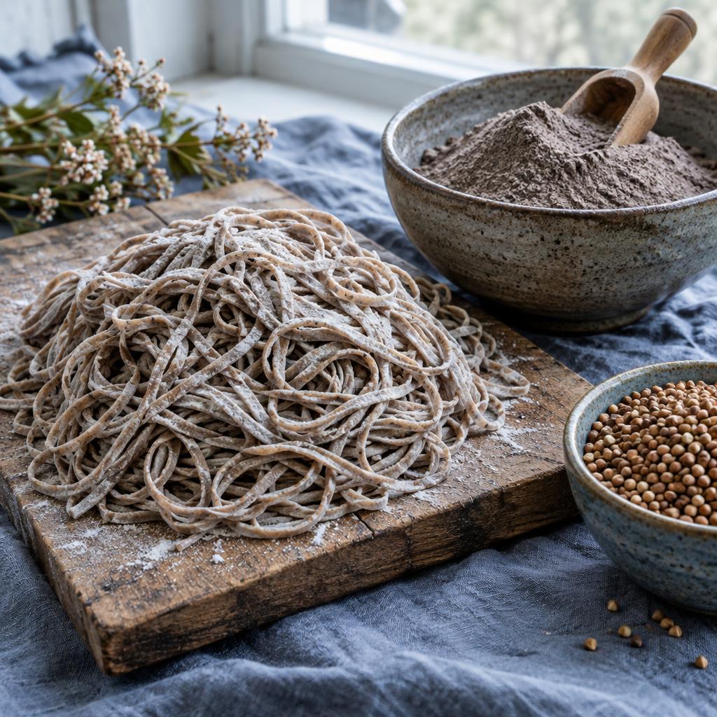 Example post image for a buckwheat soba mill