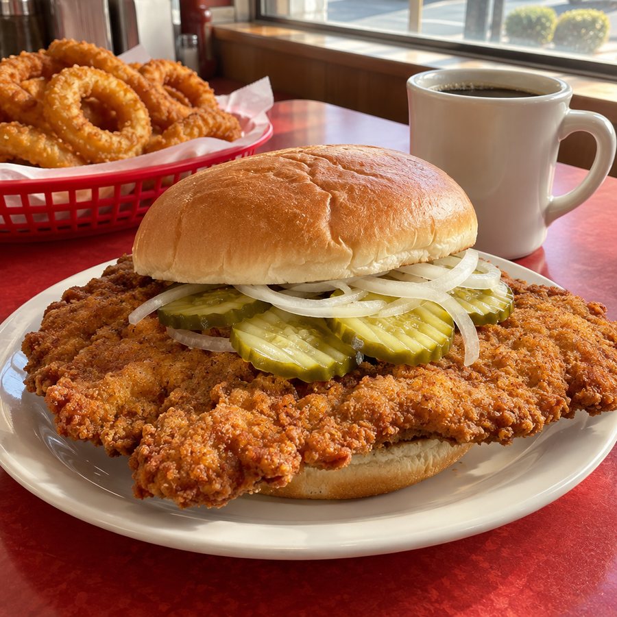 Example post image for a breaded pork tenderloin diner