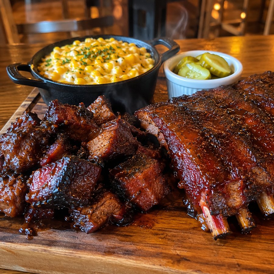 Example post image for a barbecue restaurant