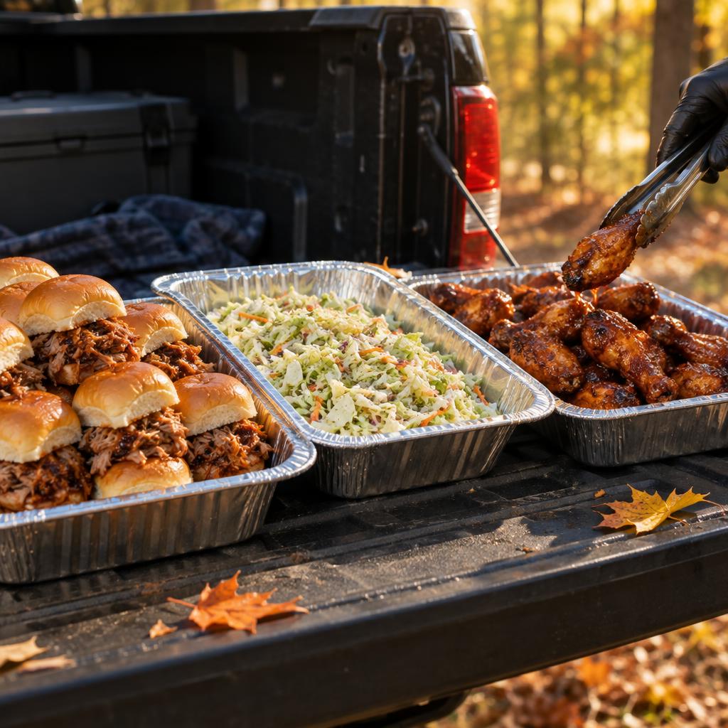 Example post image for a tailgate catering company