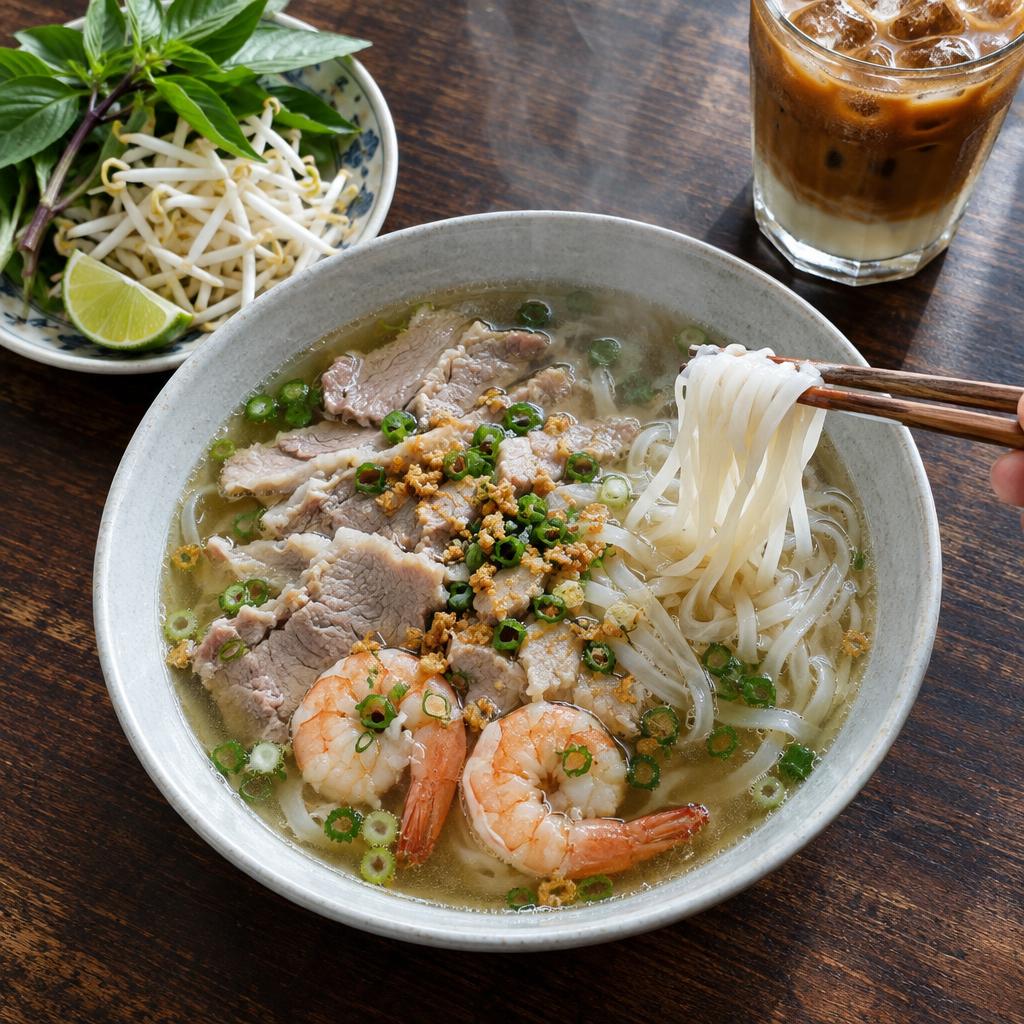 Example post image for a cambodian noodle shop