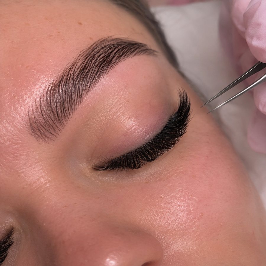 Example post image for a lash and brow studio in Memphis, TN