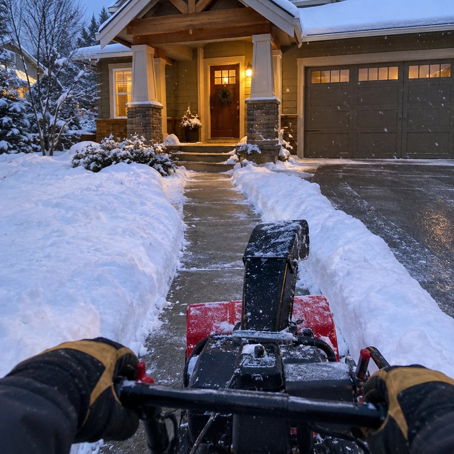 Example post image for a snow removal company