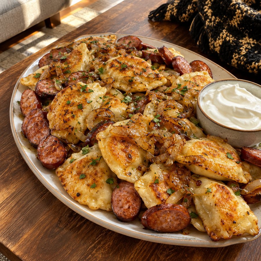 Example post image for a pierogi shop