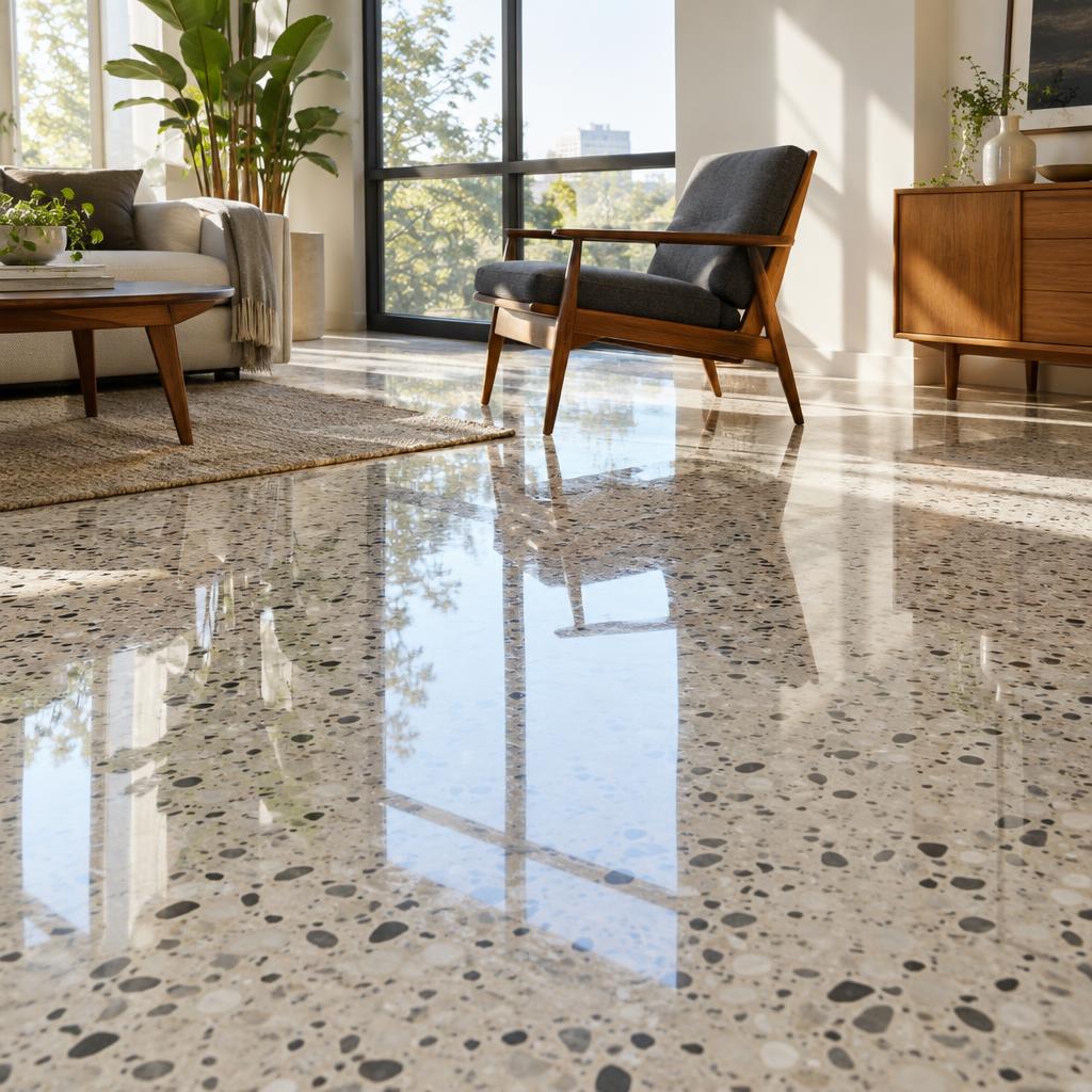 Example post image for a terrazzo restoration contractor