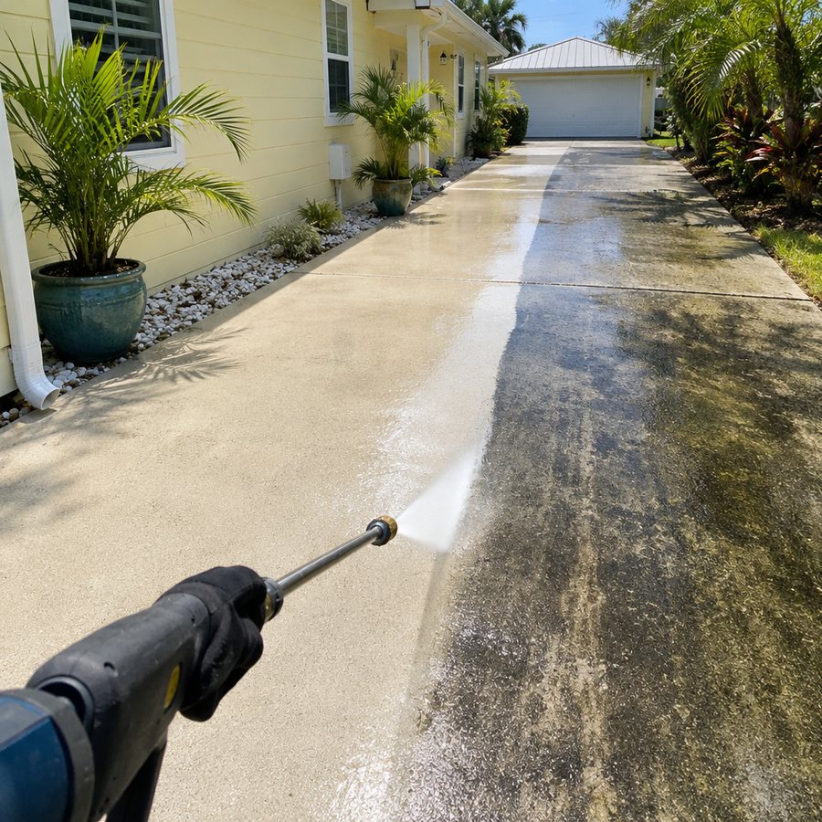 Example post image for a pressure washing company in Tampa, FL