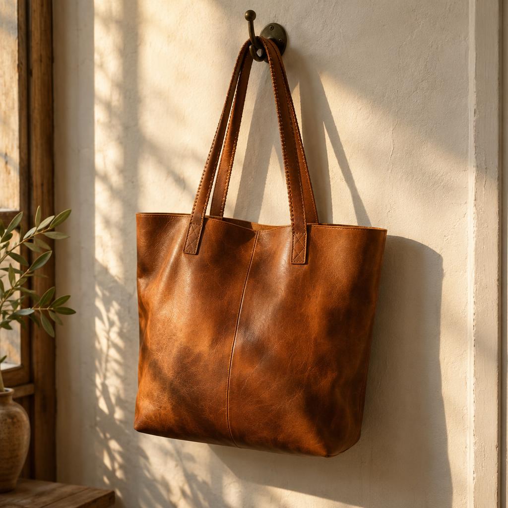 Example post image for a handmade leather bag studio in Tempe, AZ